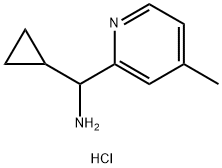 [cyclopropyl(4-methyl-2-pyridinyl)methyl]amine dihydrochloride Struktur