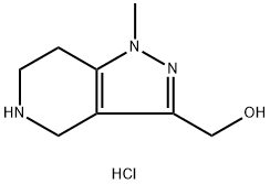 (1-methyl-4,5,6,7-tetrahydro-1H-pyrazolo[4,3-c]pyridin-3-yl)methanol dihydrochloride Struktur