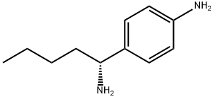 4-((1R)-1-AMINOPENTYL)PHENYLAMINE Struktur