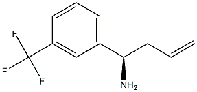 (1R)-1-[3-(TRIFLUOROMETHYL)PHENYL]BUT-3-EN-1-AMINE Struktur