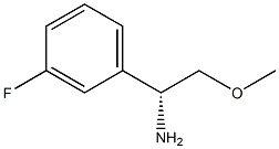 (1R)-1-(3-FLUOROPHENYL)-2-METHOXYETHAN-1-AMINE Struktur