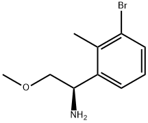 (1R)-1-(3-BROMO-2-METHYLPHENYL)-2-METHOXYETHYLAMINE Struktur