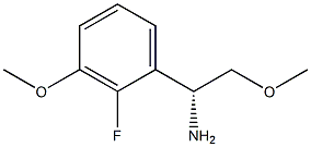 (1R)-1-(2-FLUORO-3-METHOXYPHENYL)-2-METHOXYETHYLAMINE Struktur