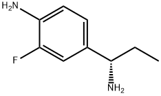 4-((1S)-1-AMINOPROPYL)-2-FLUOROPHENYLAMINE Struktur