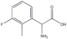 2-AMINO-2-(3-FLUORO-2-METHYLPHENYL)ACETIC ACID Struktur