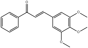 (2E)-1-phenyl-3-(3,4,5-trimethoxyphenyl)prop-2-en-1-one Struktur