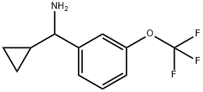 CYCLOPROPYL[3-(TRIFLUOROMETHOXY)PHENYL]METHANAMINE Struktur