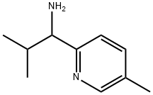 2-methyl-1-(5-methylpyridin-2-yl)propan-1-amine Struktur