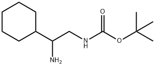 tert-butyl N-(2-amino-2-cyclohexylethyl)carbamate Struktur