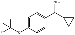 CYCLOPROPYL[4-(TRIFLUOROMETHOXY)PHENYL]METHANAMINE Struktur