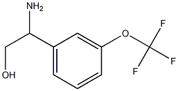 2-AMINO-2-[3-(TRIFLUOROMETHOXY)PHENYL]ETHAN-1-OL Struktur