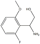 2-AMINO-2-(2-FLUORO-6-METHOXYPHENYL)ETHAN-1-OL Struktur