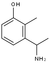 3-(1-AMINOETHYL)-2-METHYLPHENOL Struktur