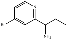 1-(4-bromopyridin-2-yl)propan-1-amine Struktur