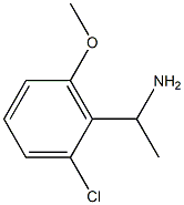 1-(2-CHLORO-6-METHOXY-PHENYL)-ETHYLAMINE Struktur