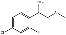 1-(4-CHLORO-2-FLUOROPHENYL)-2-METHOXYETHAN-1-AMINE Struktur