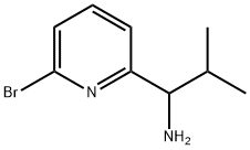 1-(6-bromopyridin-2-yl)-2-methylpropan-1-amine Struktur