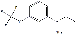 2-METHYL-1-[3-(TRIFLUOROMETHOXY)PHENYL]PROPAN-1-AMINE Struktur