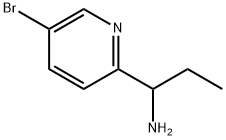 1-(5-bromopyridin-2-yl)propan-1-amine Struktur