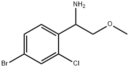 1-(4-BROMO-2-CHLOROPHENYL)-2-METHOXYETHYLAMINE Struktur