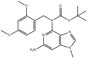 tert-butyl 6-amino-1-methyl-1H-imidazo[4,5-c]pyridin-4-yl(2,4-dimethoxybenzyl)carbamate Struktur