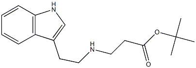 tert-butyl 3-{[2-(1H-indol-3-yl)ethyl]amino}propanoate Struktur