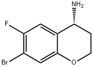 (4R)-7-BROMO-6-FLUOROCHROMANE-4-YLAMINE Struktur