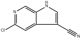 5-CHLORO-3-CYANO-1H-PYRROLO[2,3-C]PYRIDINE Struktur