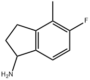 5-Fluoro-4-methyl-indan-1-ylamine Struktur