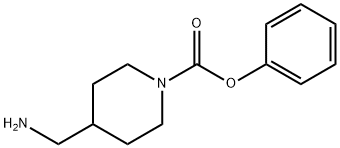 phenyl 4-(aminomethyl)piperidine-1-carboxylate Struktur