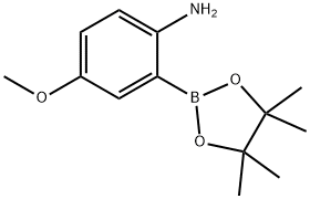 4-Methoxy-2-(4,4,5,5-tetramethyl-[1,3,2]dioxaborolan-2-yl)-phenylamine Struktur