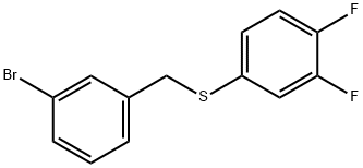 (3-BROMOBENZYL)(3,4-DIFLUOROPHENYL)SULFANE Struktur