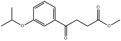 METHYL 4-(3-ISOPROPOXYPHENYL)-4-OXOBUTANOATE Struktur