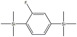 (2-fluoro-4-trimethylsilylphenyl)-trimethylsilane Struktur