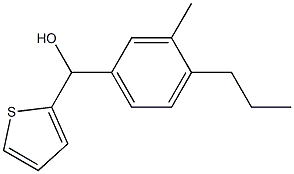 (3-METHYL-4-PROPYLPHENYL)(THIOPHEN-2-YL)METHANOL Struktur