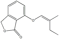 1(3H)-Isobenzofuranone, 3-butylidene-7-methoxy-, (Z)- Struktur