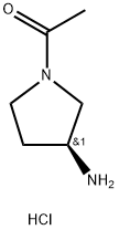 (S)-1-(3-Aminopyrrolidin-1-yl)ethanone hydrochloride Struktur