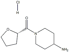 (S)-(4-Aminopiperidin-1-yl)(tetrahydrofuran-2-yl)methanone hydrochloride Struktur