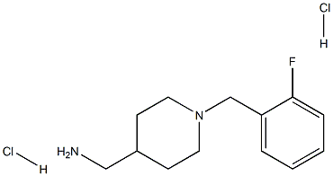 [1-(2-Fluorobenzyl)piperidin-4-yl]methanamine dihydrochloride Struktur