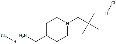 (1-Neopentylpiperidin-4-yl)methanamine dihydrochloride Struktur