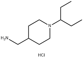 [1-(Pentan-3-yl)piperidin-4-yl]methanamine dihydrochloride Struktur