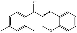 (2E)-1-(2,4-dimethylphenyl)-3-(2-methoxyphenyl)prop-2-en-1-one Struktur