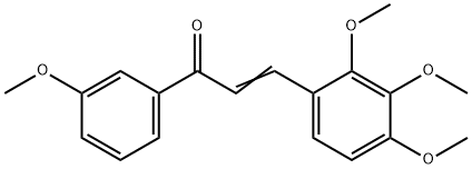 (2E)-1-(3-methoxyphenyl)-3-(2,3,4-trimethoxyphenyl)prop-2-en-1-one Struktur