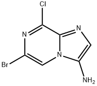 6-Bromo-8-chloroimidazo[1,2-a]pyrazin-3-amine Struktur