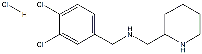 N-(3,4-DICHLOROBENZYL)-1-(PIPERIDIN-2-YL)METHANAMINE HYDROCHLORIDE Struktur