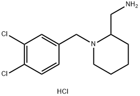 (1-(3,4-DICHLOROBENZYL)PIPERIDIN-2-YL)METHANAMINE HYDROCHLORIDE Struktur