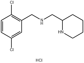 N-(2,5-DICHLOROBENZYL)-1-(PIPERIDIN-2-YL)METHANAMINE HYDROCHLORIDE Struktur