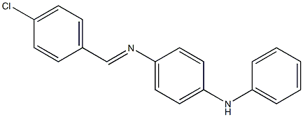 N-(4-chlorobenzylidene)-N'-phenyl-1,4-benzenediamine Struktur