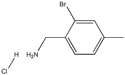 (2-bromo-4-methylphenyl)methanamine hydrochloride Struktur