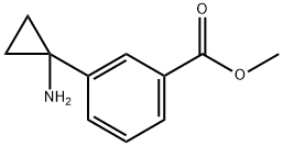 methyl 3-(1-aminocyclopropyl)benzoate Struktur